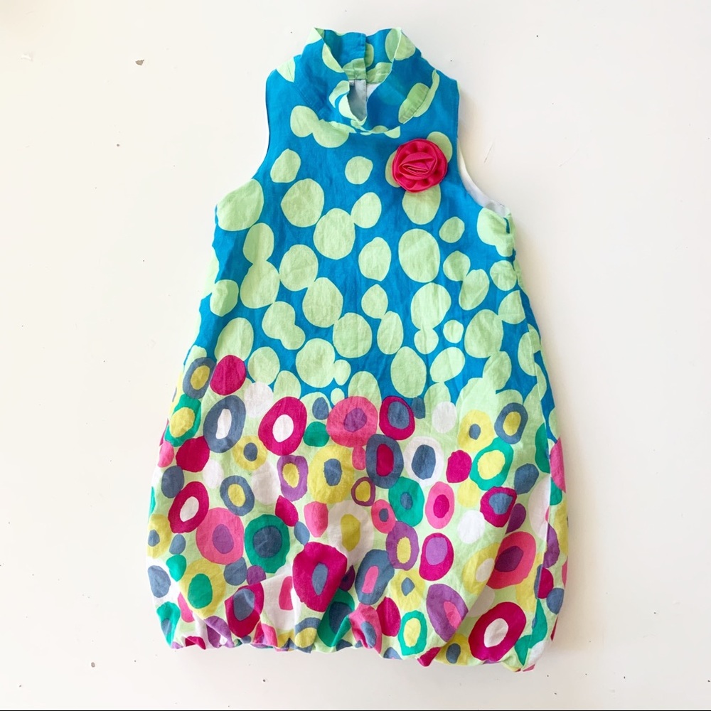 Little Miss Sleeveless Halter Neck Bubble Dress